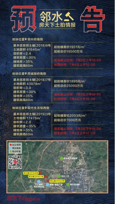 6月土拍预告 | 广安各区县成主战场 连放多宗优质地块